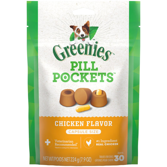 Pill Pockets Chicken Treats for Dogs, 15.8 Oz Pouch