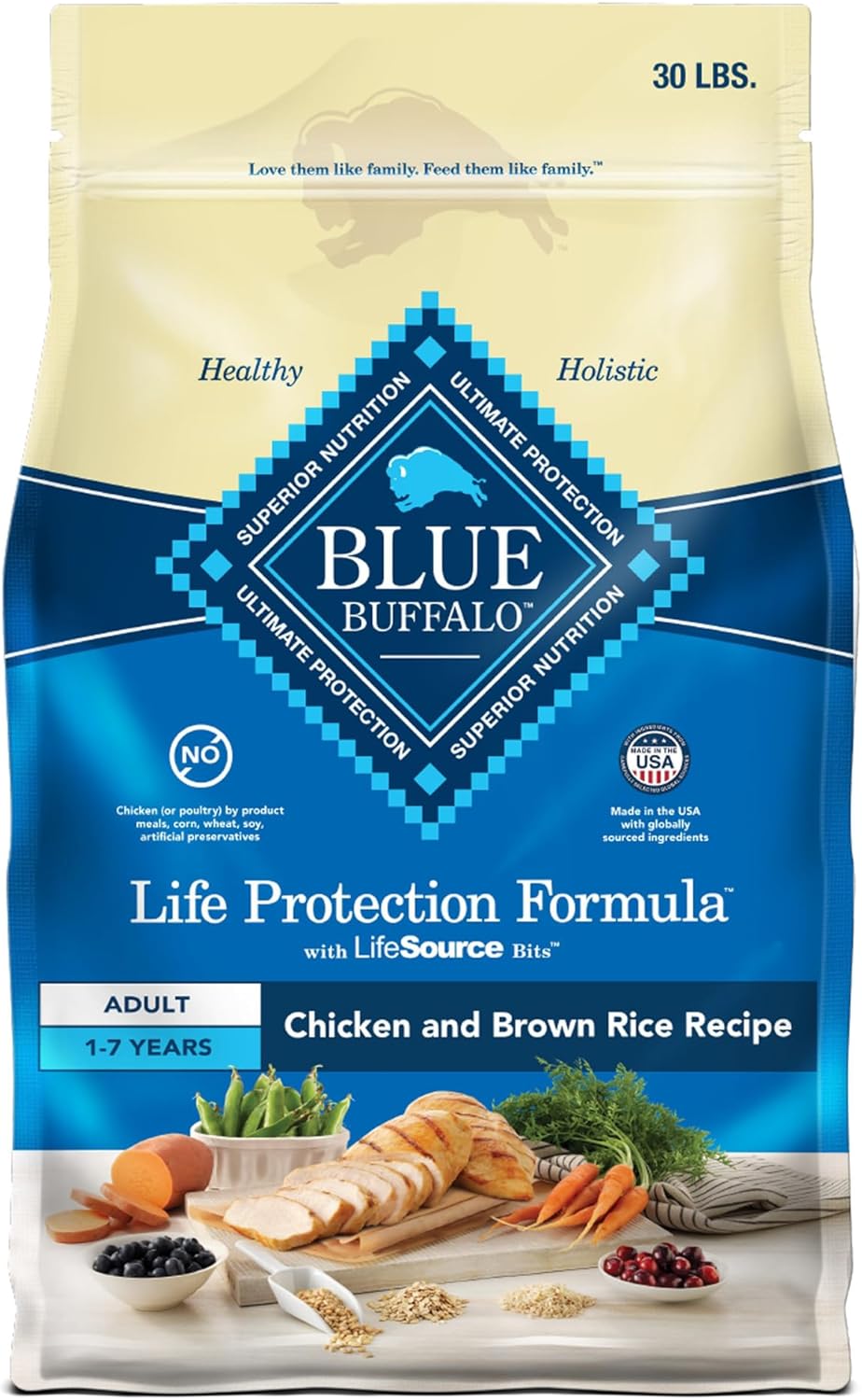 Blue Buffalo Life Protection Formula Adult Dry Dog Food,